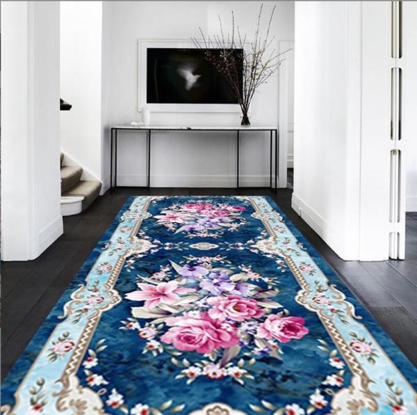 European Style Polyester Fiber Custom Commercial Floor Mat For Entrance Corridor Stairway Hotel