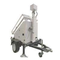 Alto rendimiento 3*400W paneles móviles remolque solar para escuelas / estadio
