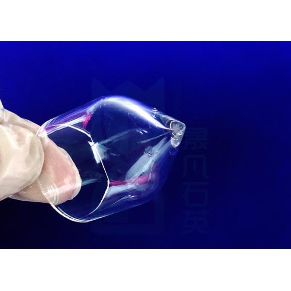 Tapered Conical Glass Lab Equipment 2.2g/Cm3 Large Diameter Quartz Glass Tube