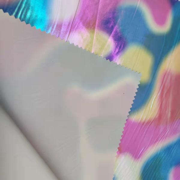 150CM Outdoor Breathable Silver Foiled Fabric 108gsm 100% Polyester 30DX30D