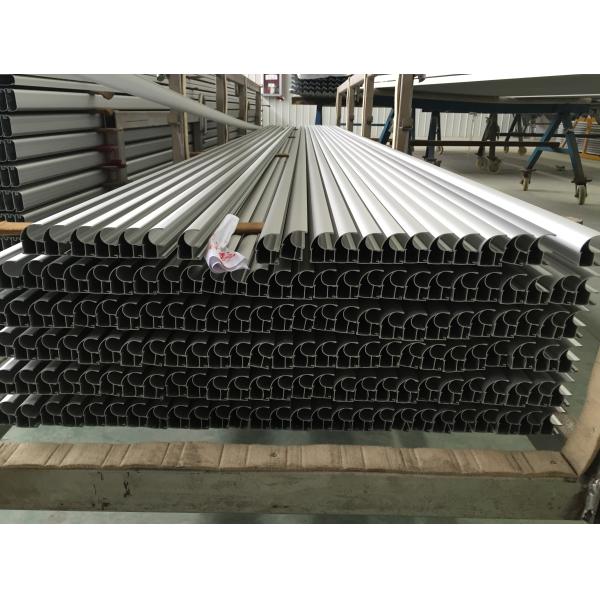 Sandy Blasted Anodized Aluminum Profiles Gold Anodizing Extruded Profiles Aluminium