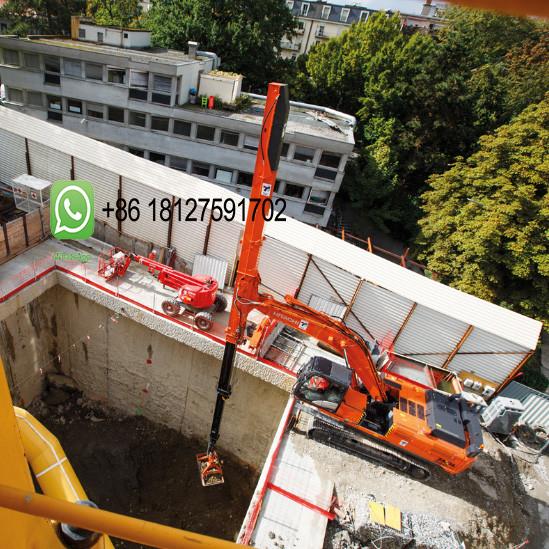 36T Excavator Telescopic Arm Digging Bucket 0.8 Cbm Excavator Accessories Sliding Wheel