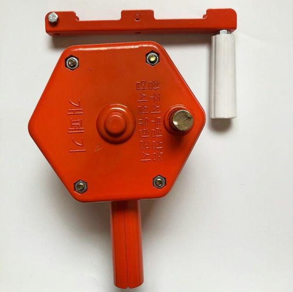 Máquina de rolagem manual de estufa de cor laranja para a agricultura de ventilação lateral