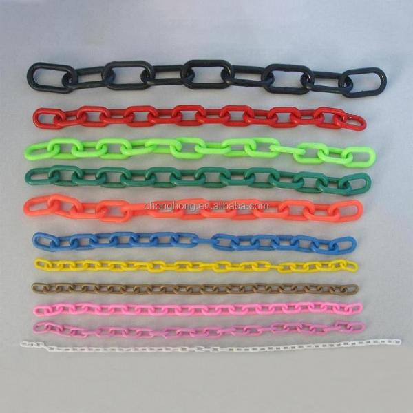 Cadeia de segurança de plástico de 8 mm PE vermelho/branco amarelo/preto para proteção rodoviária durável