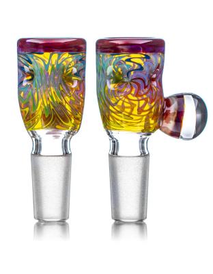 Millie Handle Glass Water Bong Bowl Slide Piece Recycler 14mm