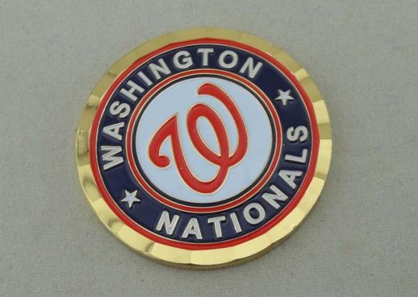Soft Enamel Personalized Coins With Brass Material And Gold Plating