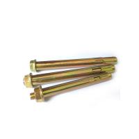 Anclaje de manga de acero al carbono resistente a la corrosión con hex flange nut zincado