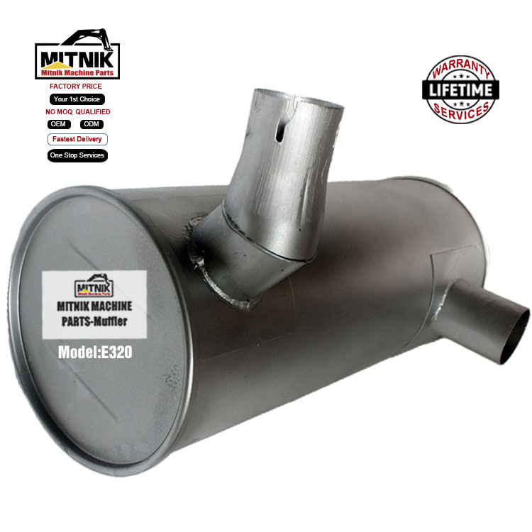 Aluminized Steel Muffler Silencer 266 6252 Apply to Excavator Engine or Other Engine