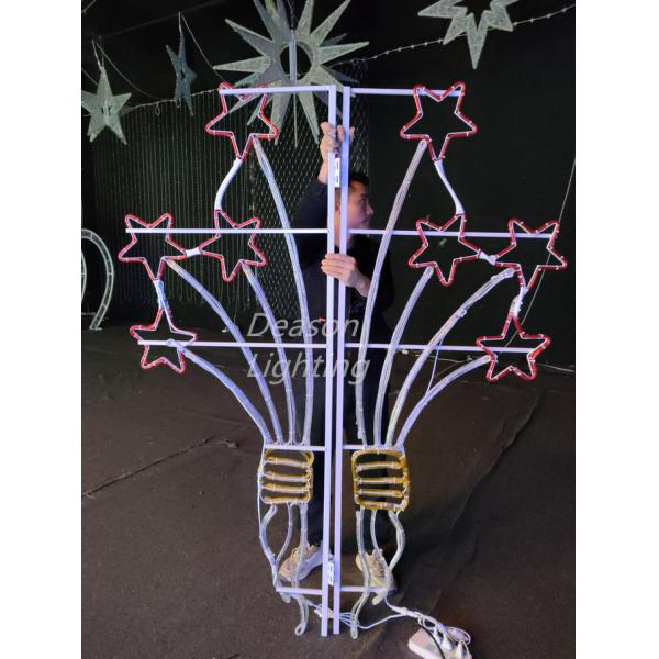 outdoor lamp post christmas decoration lights