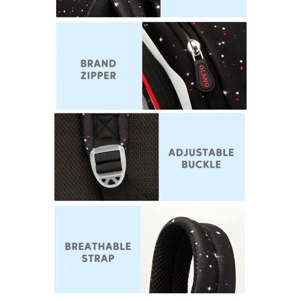 Waterproof 3D Rocket Kids Backpack Anti Lost Cartoon Girls Astronauts School Bags