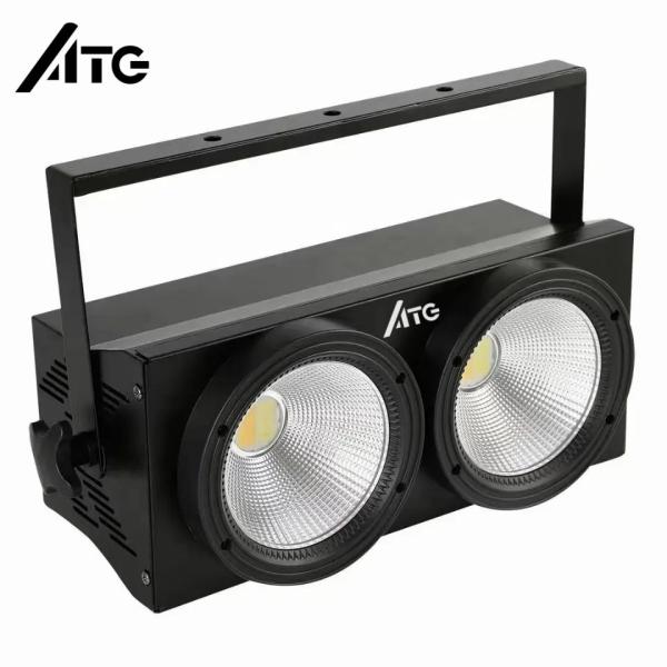 Track Mount ATG 2 Eyes Blinder 2*100W COB Warm White Cool White Par Light for Theater