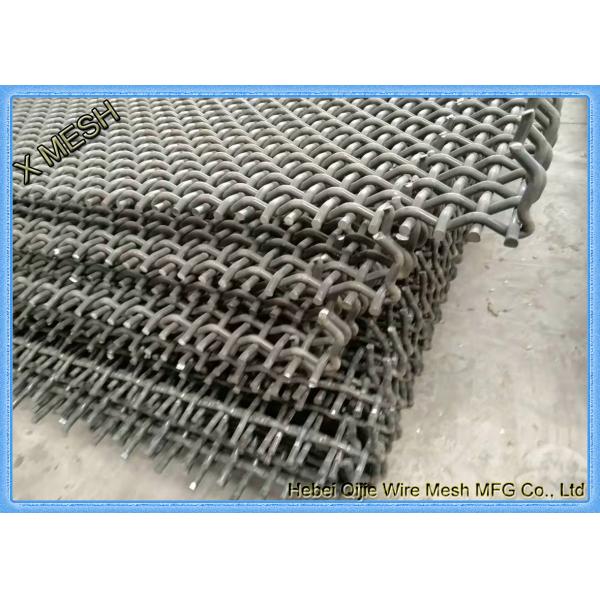 Malha tecida precisão da tela de vibração com os ganchos da dobra ou da soldadura