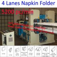 5200 máquina de la producción de la servilleta de la máquina 330x330m m de la fabricación de Min Four Lines Automatic Napkin de la PC