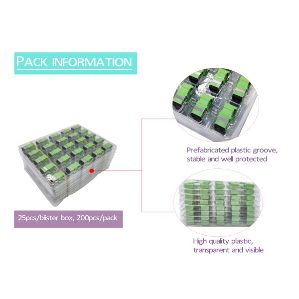 Blue Metal Clamp Laser Fiber Optic Adapter Couple SC SC Side Shutter Without Flange