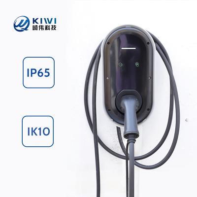 3.5KW Wall Box EV Charger for Red Tesla Outdoor Charging Pile Grid Frequency 50Hz±10Hz