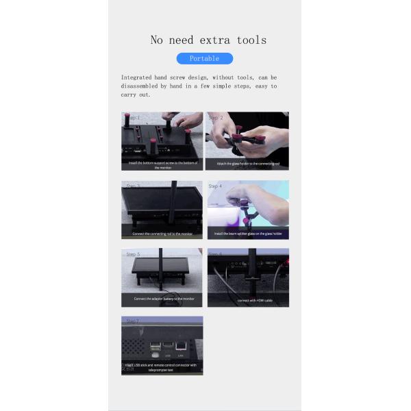 17 polegadas Super Sala de Conferências Teleprompter Discurso de Reunião Prompter de Molde Privado embutido