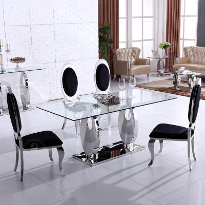 160x90x75cm moderou a mobília de vidro 0.12m3 da casa da mesa de jantar