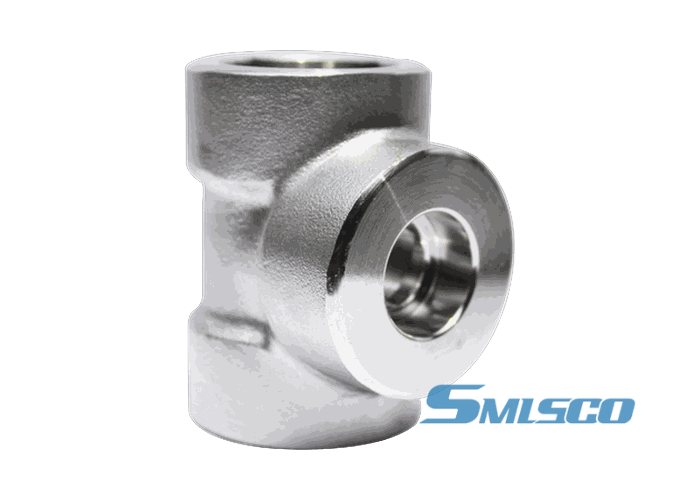 F316Ti Stainless Steel Forged Tee 3000 LBS High Temperature Fitting