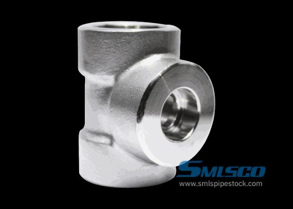 F316Ti Stainless Steel Forged Tee 3000 LBS High Temperature Fitting