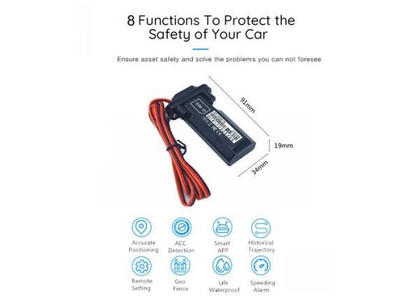4G 9-95V dc Motorcycle Gps Tracker Mini Waterproof Support ACC Ignition Detection
