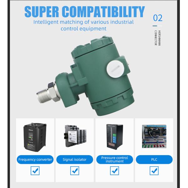 Zhejiang Produced 0.5%FS 24v LED Digital Display High Temperature Pressure Transmitter