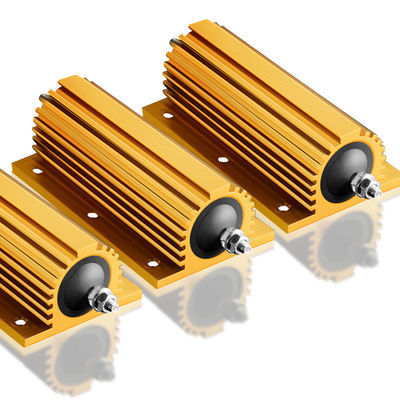 Wirewound Resistor 50W 10 Ohm 10RJ RX24 Gold Aluminum Shell High Power Strong Overload