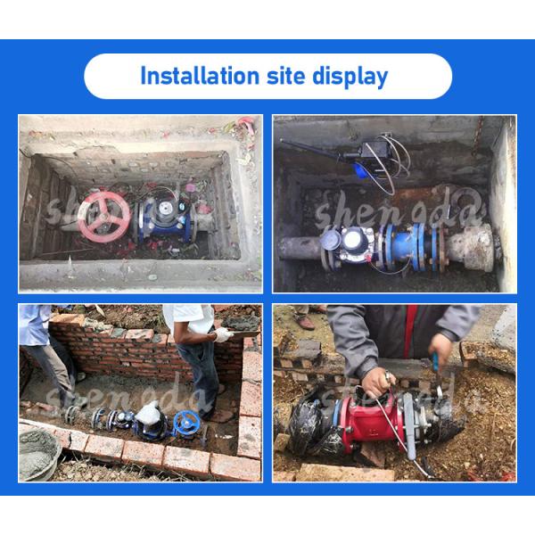 4 Inch Cast Iron Body Woltman Water Meter Flow Meters