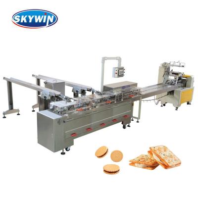 O ISO aprovou a máquina do sanduíche do biscoito da máquina de empacotamento do bloco do fluxo