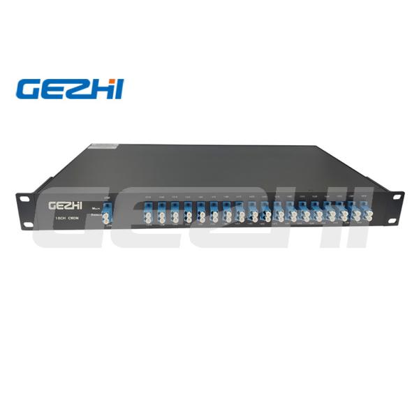 Modulo CWDM 18CH Mux Demux CWDM 16 Ch Multiplexador de doble fibra 1U 19' montado en el bastidor