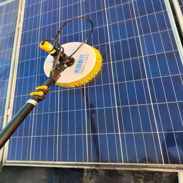 5.5 Meters Water Supply Pole Spin Brush for Solar Panel Cleaning without Surface Damage