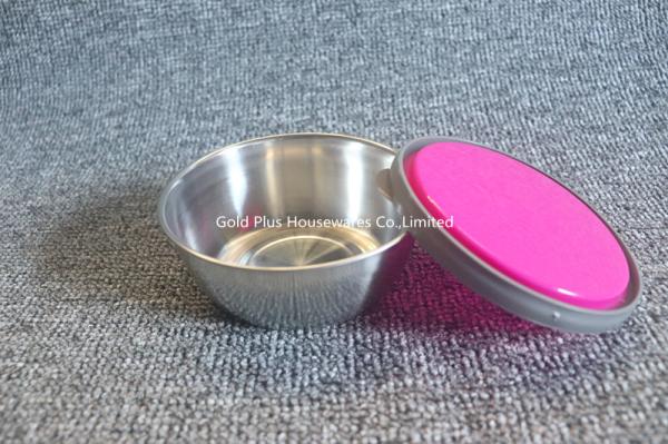 12cm 14cm 16cm Colorful Stainless Steel Mixing Bowl Set With Lid 6pcs