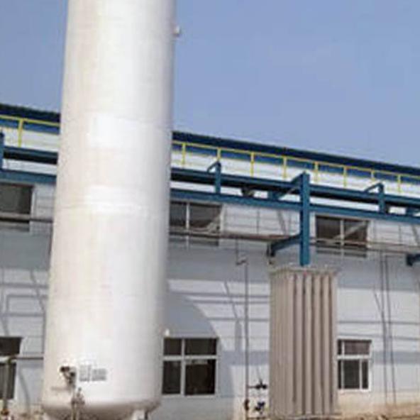Réservoir de stockage horizontal cryogénique de N2 liquide de 100 m3, 0,8 MPa
