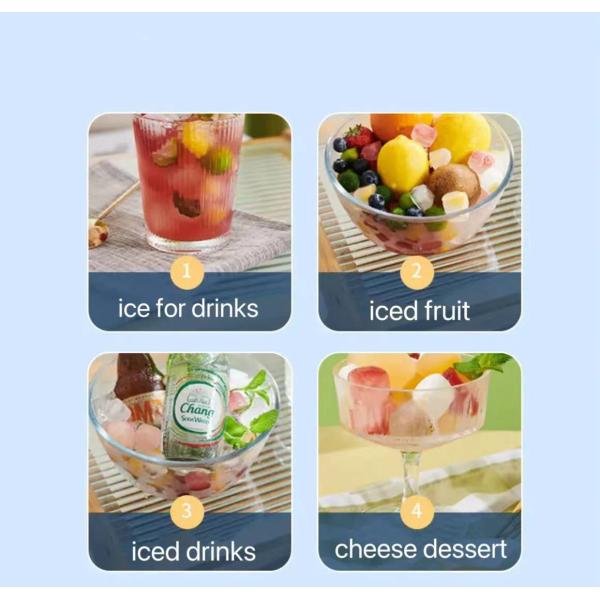 Ice Cube Making 7-Hole 14-Hole and 21-Hole Pressing Ice Box Silicone Ice Making Model