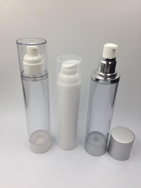 Cosmetic Packaging Airless Cosmetic Bottles 30ml - 150ml White Color