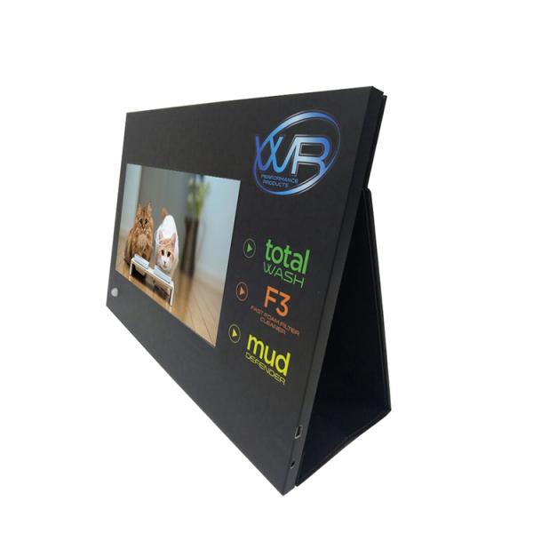 Custom print design HD screen video advertising player, desktop video display for retails
