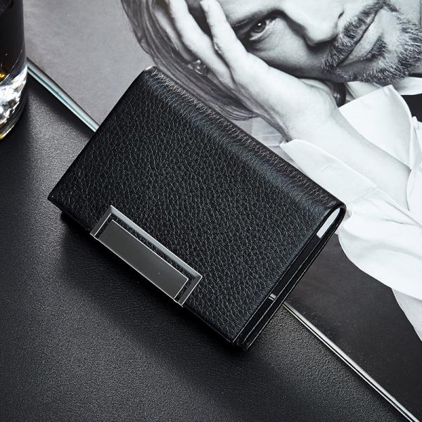 Бумажник зажима денег владельца карточки PMS TPCH, держатель удостоверения личности 10x6.5cm кожаный