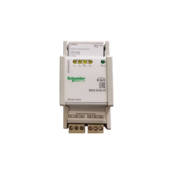 Schneide SpaceLogic KNX Binary Input Module 4 Input Channels DIN Rail Mounting