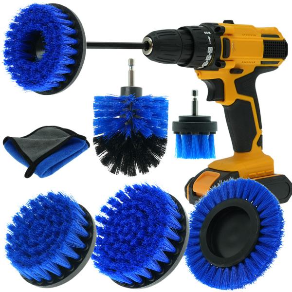 Polypropylene Drill Brush Kit Spin Scrubber Brush Set Car Detailing
