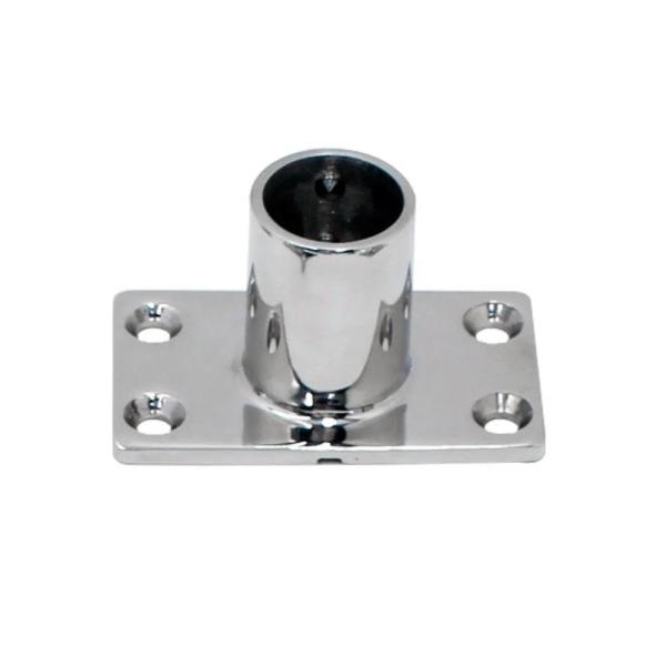 Marine Hardware Fittings Stainless Steel Stanchion Base Round Pipe Bases 30 Degree