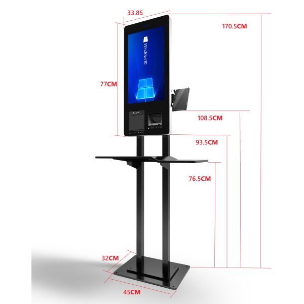 Payment terminal Android/Wind 10 Thermal Receipt Printer with Built-in Scanner, Ticket Printing POS Machine for Restaurant/Bar