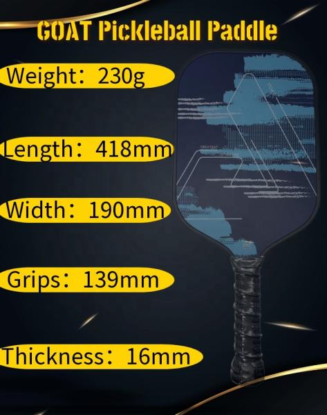 Adults Branded Pickleball Paddles with Honeycomb Core 13mm USAPA Standard