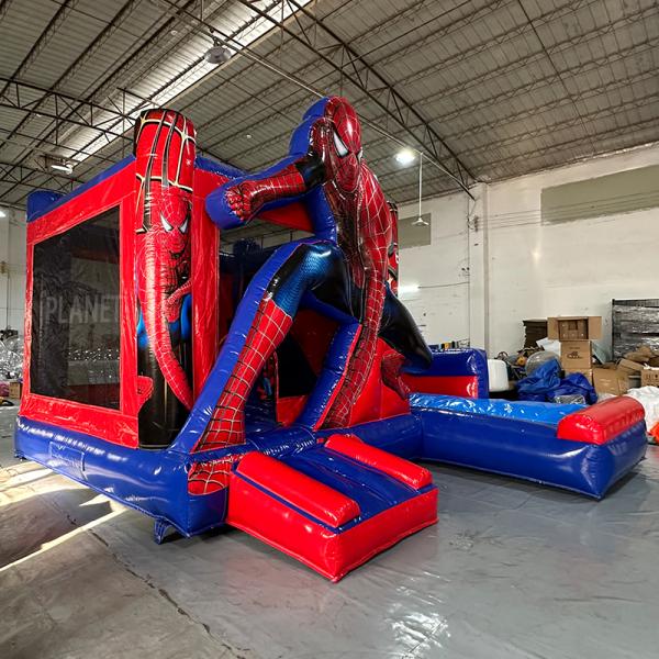 Коммерческий надувный Человек-паук скакалка дом надувный скакалка для аренды