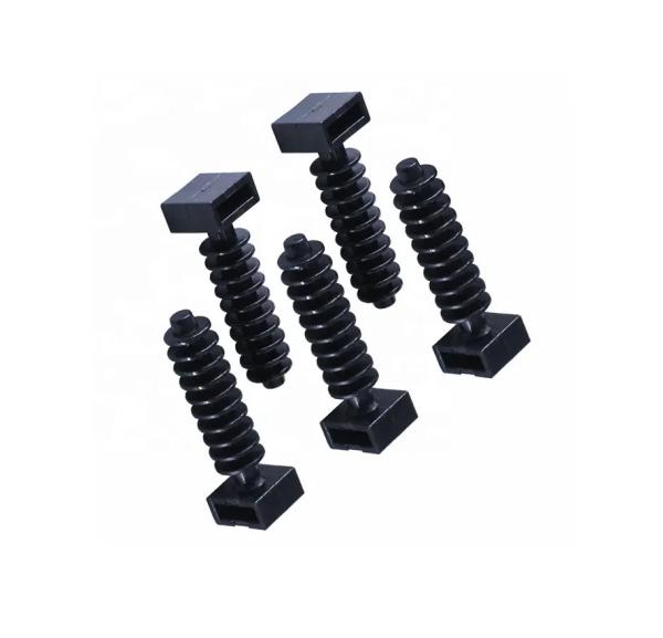 Black Cable Tie Accessories Masonry Screw Mounts Premium Fixing Plug Nylon 66