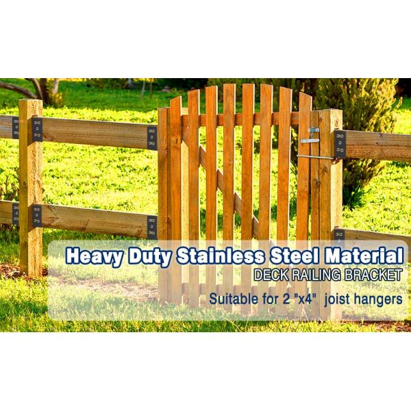 Stainless Steel Deck Railing Brackets Connectors for 2