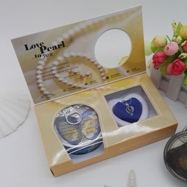 Nature Love Pearl in the Canned Oyster Necklaces Gift Set ,Perfect Gift for Hholidays and Weddings
