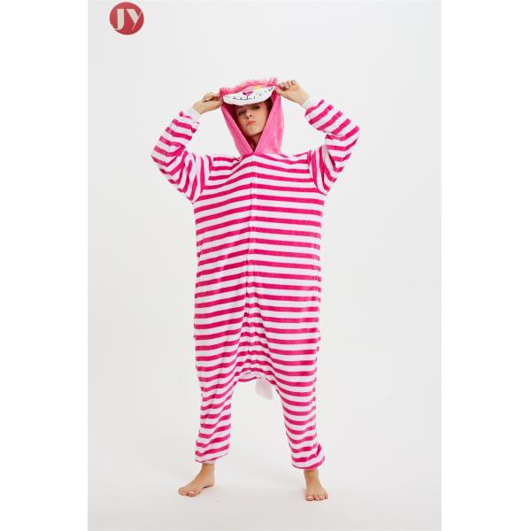 Cosplay Costume Kigurumi Onesie Cheshire Cat Cartoon Animal Pajamas For Halloween