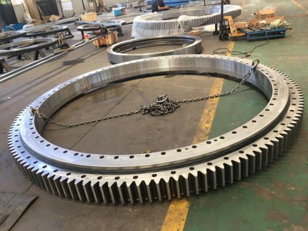 Four Point Contact Swing Bearing For Excavator With Outer Gear Large Size