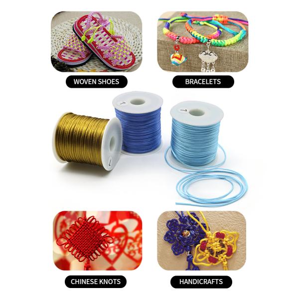 Сделайте самостоятельно браслет, чтобы найти корейский васковый хлопковый шнур и васковую нить