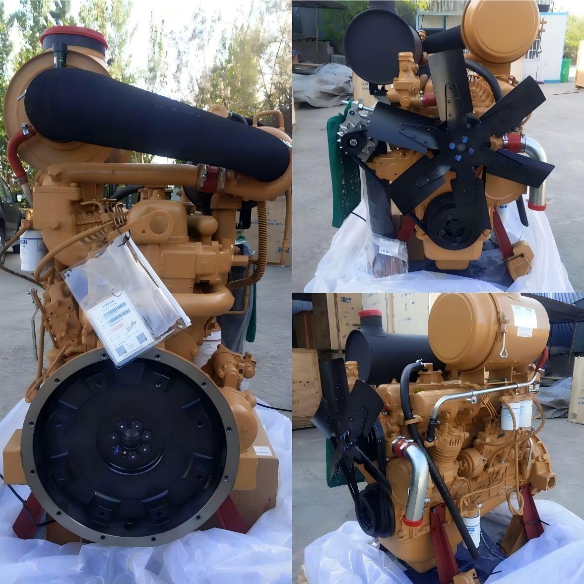 Yuchai YC6J125Z-T21 Diesel Engine Assy For Wheel Loader CLG833、CLG835、CLG836、LG833、LG835、LG836 Excavator CLG920D、CLG922D、SY195C、SY205C