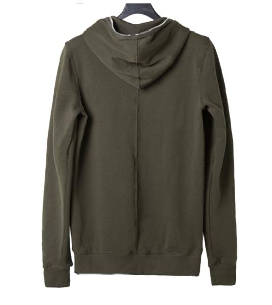 Wholesale bulk top quality solid color fleece fitness men casual full face zip hoodie